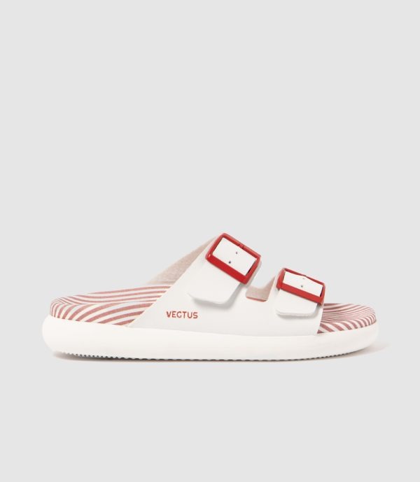 Tanami Stripes Red — zapatillas veganas con cuero de cactus